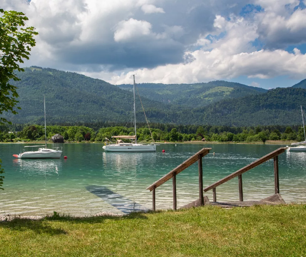 Privater Strand beim Försterhof am Wolfgangsee